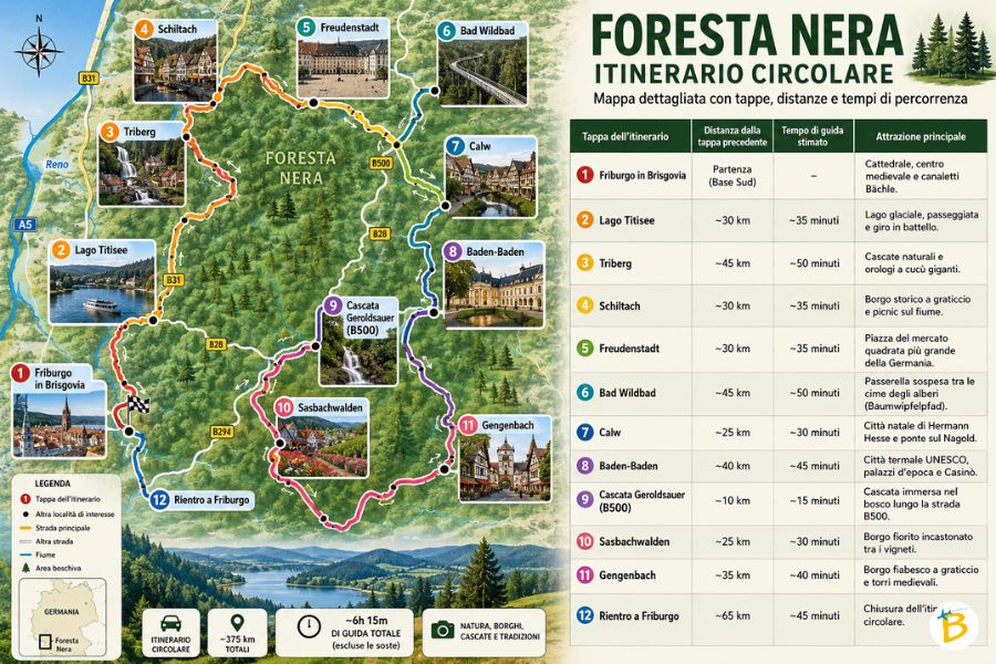 Foresta Nera - Mappa Foresta Nera - Mappa